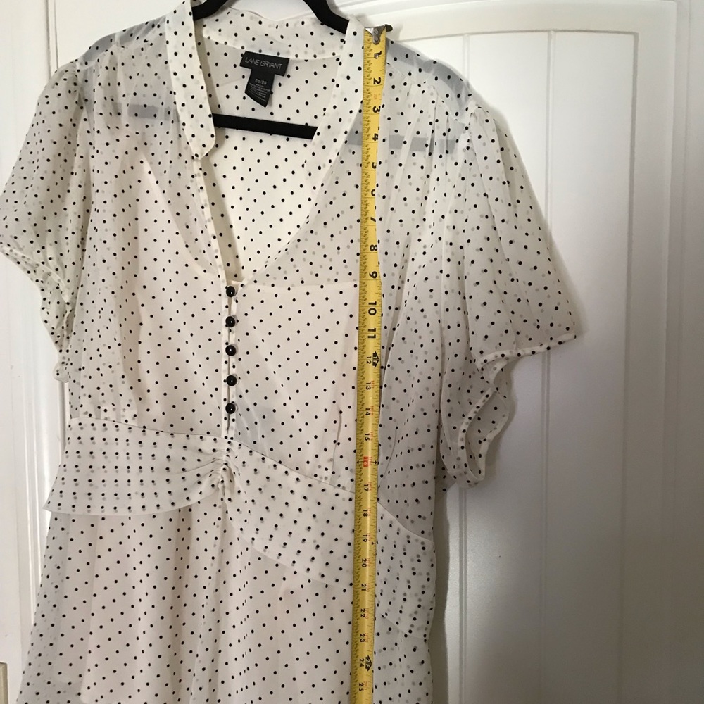 Lane Bryant Sheer Blouse with Under Shell - Picture 8 of 9
